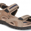 Sandales homme trois velcros, semelle respirante, forme ergonomique GEOX coloris beige sable