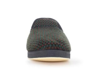 Chaussons Lavables Motif Kente Unisex - Taille M Et L - Tissu Peluche, Semelle EVA Antidérapante