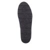 Boots plate cuir femme lacets+zip semelle épaisse doublure chaude REMONTE noir multi. Vue de dessous.