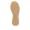 Chaussures cuir femme Talon Compensé Semelle intérieure soutien plantaire REMONTE coloris blanc. Vue de la semelle de dessous d'une tennis gauche.