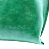 Sac à main femme Fourre tout Forme rectangulaire Bride fantaisie INES DELAURE Coloris vert. Vue de la marque du sac.